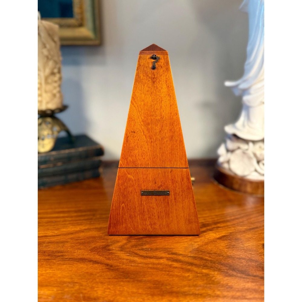 Vintage Seth Thomas Mechanical Metronome • Wooden Wind Up Music Timer
